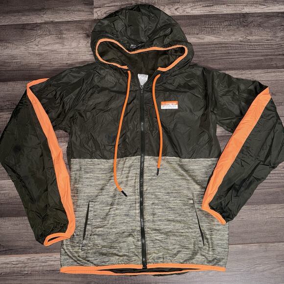 PINK /Victoria's Secret Front Full Zip Windbreaker Hooded XS/S Jacket - Picture 1 of 5